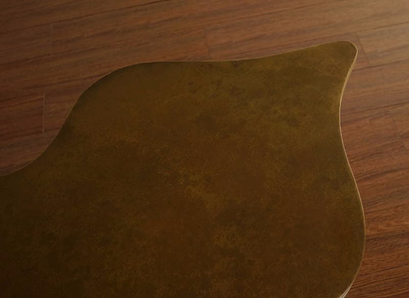 实木小茶几简约现代创意茶几简约个性客厅艺术现代风格(铜皮面款) - 详情图 5