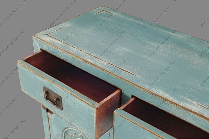 中式实木餐边柜 玄关柜 - 详情图 5