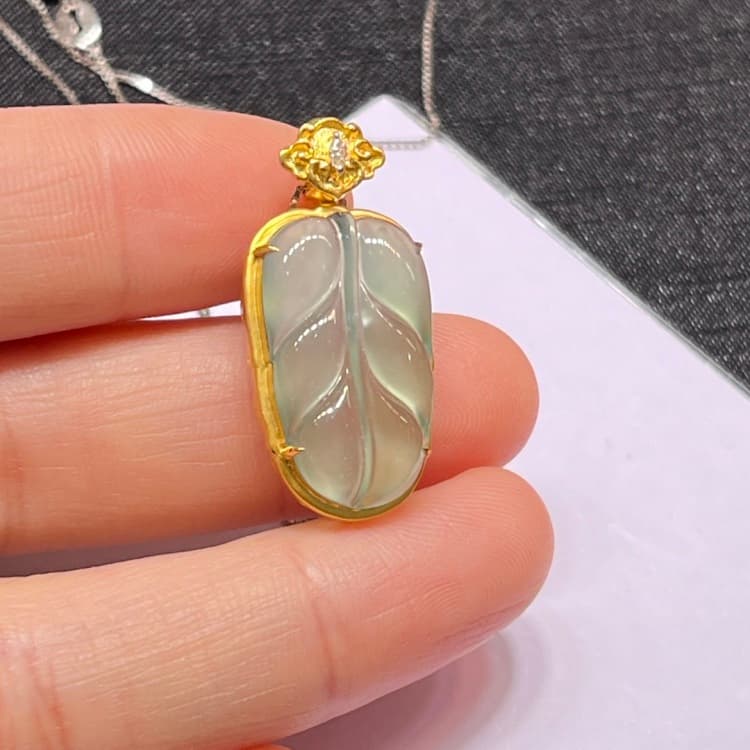 冰晴翡翠树叶 - 4