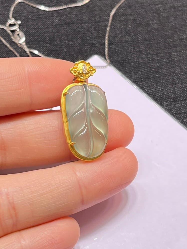 冰晴翡翠树叶 - 详情图 1