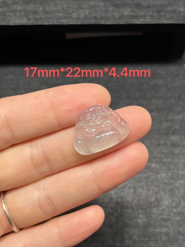 18k金镶嵌翡翠高冰佛公 - 详情图 2