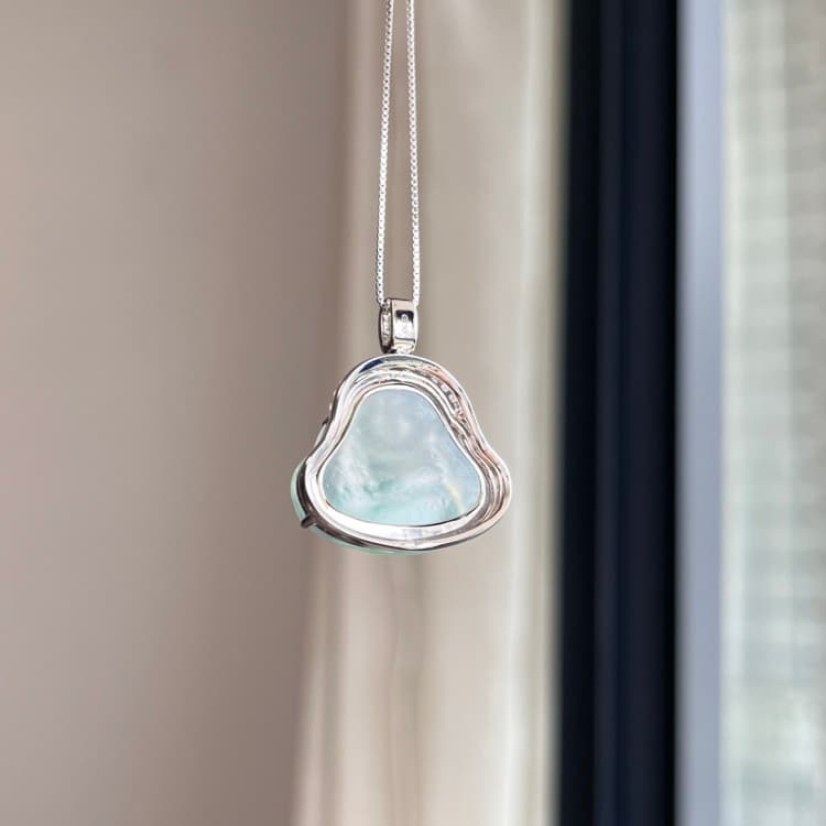 18k金镶嵌冰底绿佛公 - 3