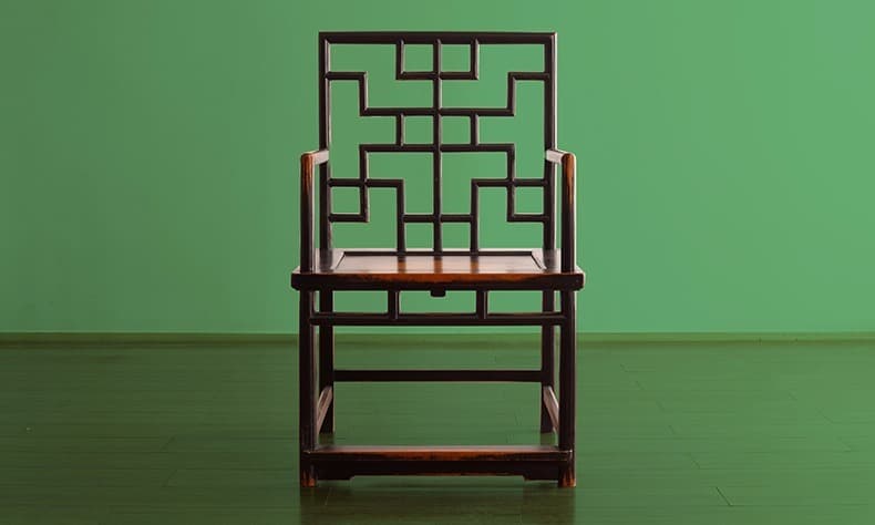 太师椅实木福禄寿喜实木椅子官帽椅餐椅新中式圈椅单把 - 详情图 1