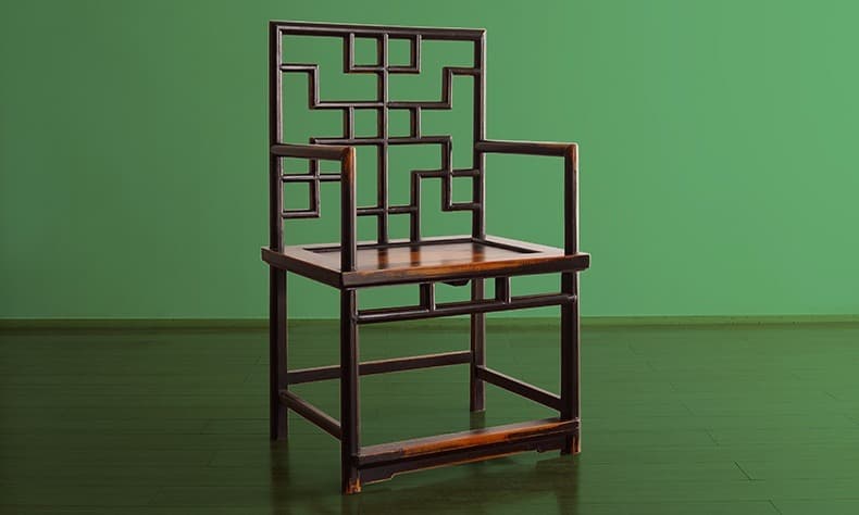 太师椅实木福禄寿喜实木椅子官帽椅餐椅新中式圈椅单把 - 详情图 5