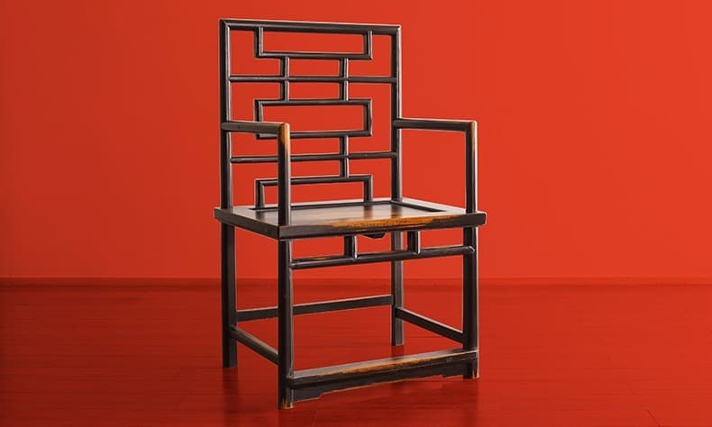 太师椅实木福禄寿喜实木椅子官帽椅餐椅新中式圈椅单把 - 详情图 6