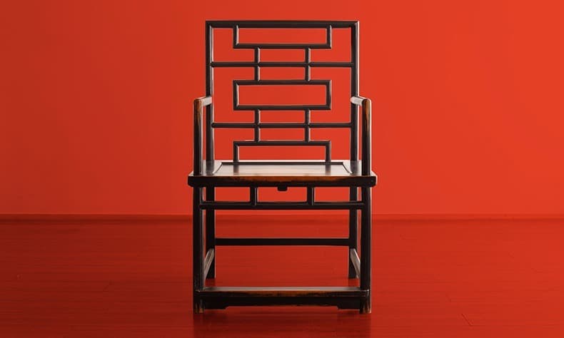 太师椅实木福禄寿喜实木椅子官帽椅餐椅新中式圈椅单把 - 详情图 4