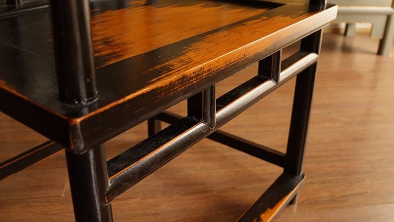 太师椅实木福禄寿喜实木椅子官帽椅餐椅新中式圈椅单把 - 详情图 8