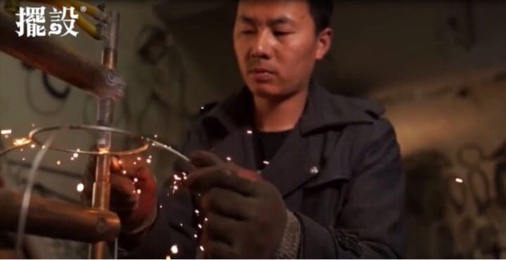 中式台灯手绘柞蚕丝灯饰 - 详情图 5