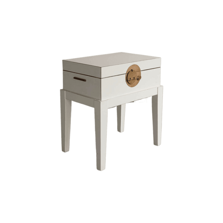 沙发边几中式贵妃箱(新款白)