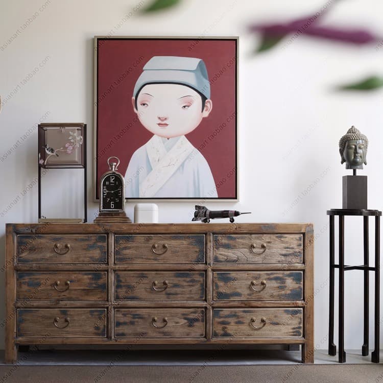 中式复古餐边柜 - 详情图 1