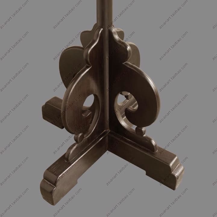 新中式落地灯手绘花鸟布艺灯饰 - 详情图 7