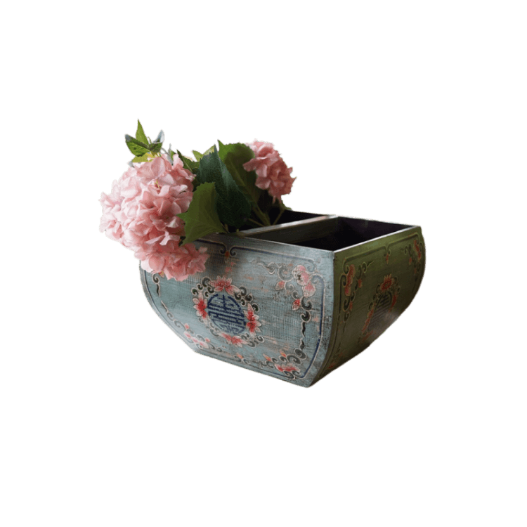 新中式手绘装饰储物日进斗金米斗