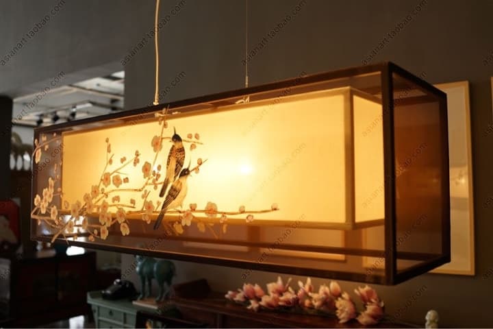 新中式手绘吊灯客厅灯120cm款 - 详情图 8