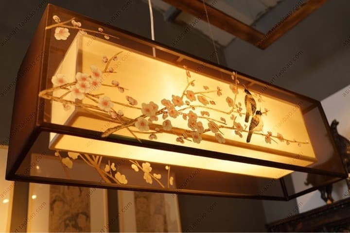 新中式手绘吊灯客厅灯80cm款 - 详情图 5