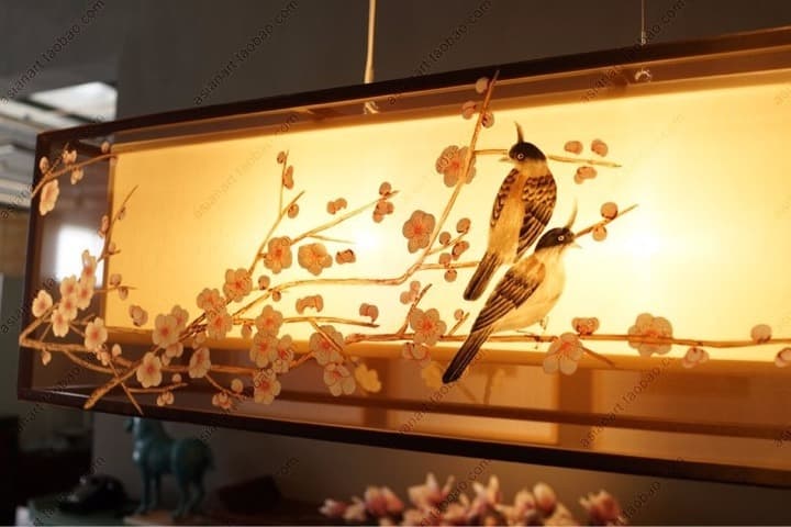 新中式手绘吊灯客厅灯80cm款 - 详情图 3