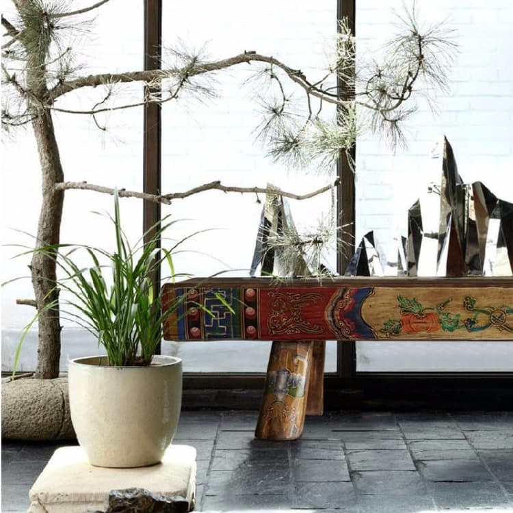 做旧实木仿古条凳换鞋凳床尾凳茶凳