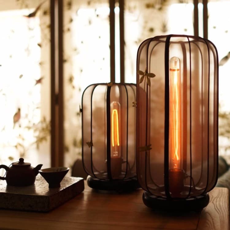 古典布艺床头客厅灯台灯【青纱帐】风之子 .