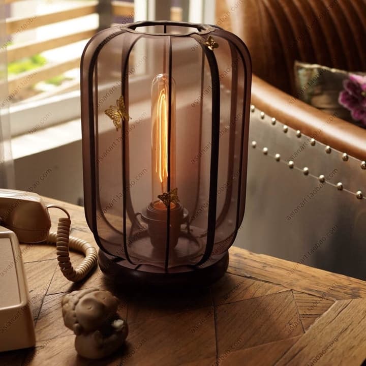 古典布艺床头客厅灯台灯【青纱帐】风之子 . - 详情图 6