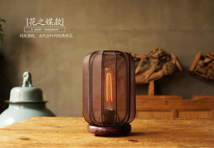 古典布艺床头客厅灯台灯【青纱帐】风之子 . - 详情图 7