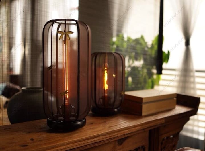 古典布艺床头客厅灯台灯【青纱帐】风之子 . - 详情图 1