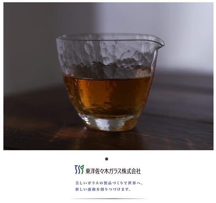 手工吹制 锤目纹水晶公道杯 - 详情图 15