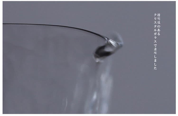 手工吹制 锤目纹水晶公道杯 - 详情图 4