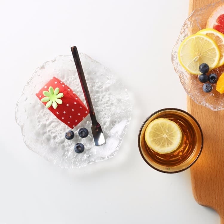 清露冰露玻璃壶承 杯垫 小果盘 - 详情图 3